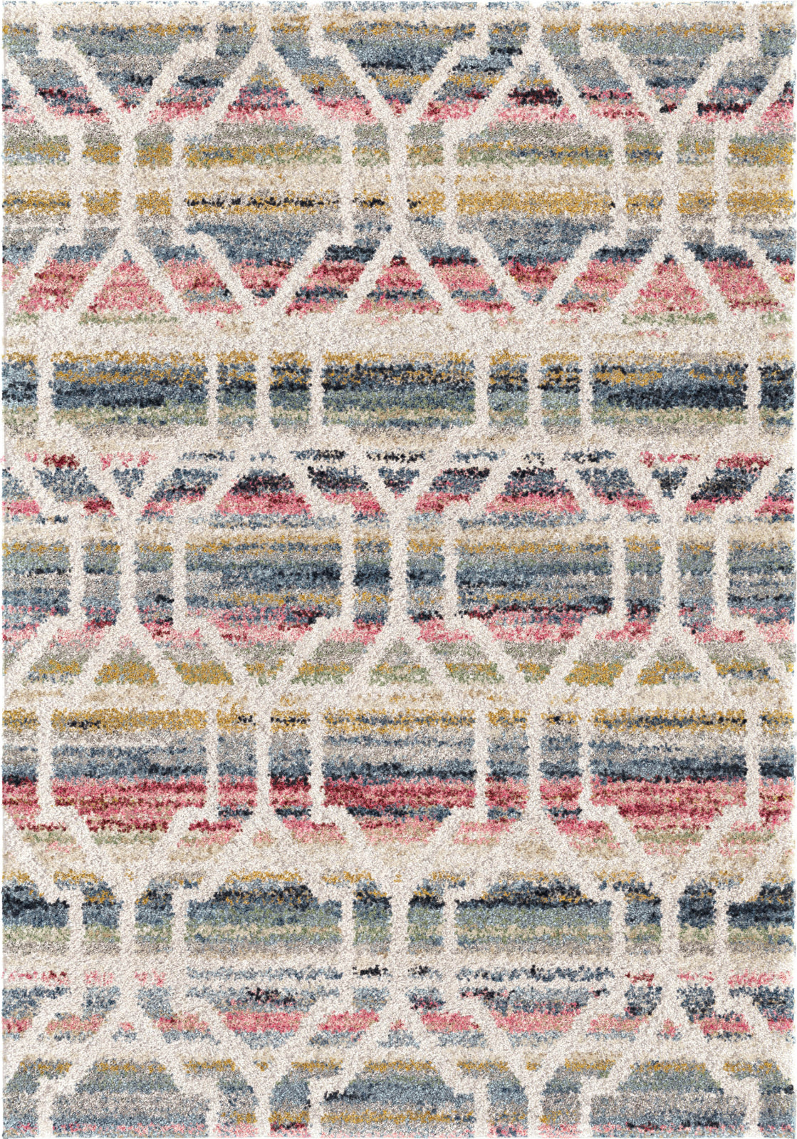Orian Rugs Grand Tapis Geo-Fizz Soft White Area Rug by Palmetto Living main image