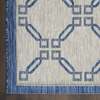 Nourison Garden Party GRD02 Ivory Blue Area Rug