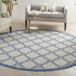 Nourison Garden Party GRD02 Ivory Blue Area Rug