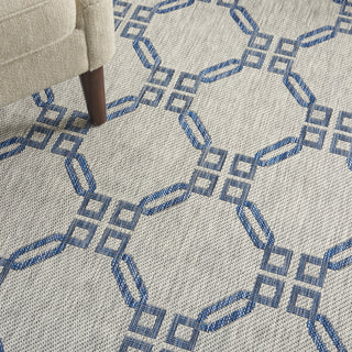 Nourison Garden Party GRD02 Ivory Blue Area Rug