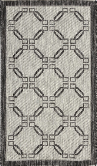 Nourison Garden Party GRD02 Ivory/Charcoal Area Rug