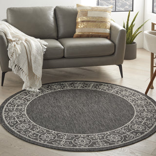 Nourison Garden Party GRD03 Charcoal Area Rug