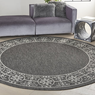 Nourison Garden Party GRD03 Charcoal Area Rug