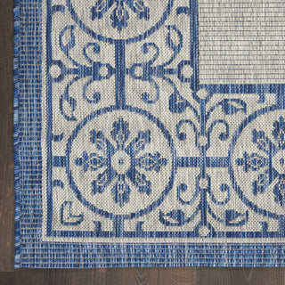 Nourison Garden Party GRD03 Ivory Blue Area Rug