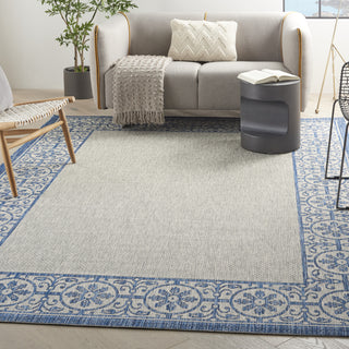 Nourison Garden Party GRD03 Ivory Blue Area Rug