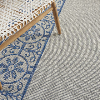 Nourison Garden Party GRD03 Ivory Blue Area Rug