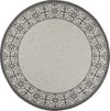 Nourison Garden Party GRD03 Ivory/Charcoal Area Rug