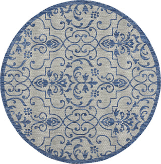 Nourison Garden Party GRD04 Ivory Blue Area Rug