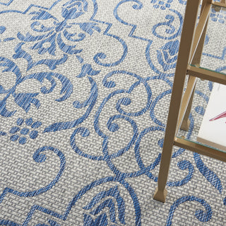 Nourison Garden Party GRD04 Ivory Blue Area Rug