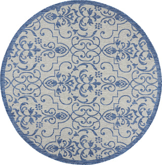 Nourison Garden Party GRD04 Ivory Blue Area Rug