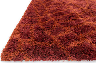 Loloi Garden Shag GN-02 Red / Rust Area Rug Corner Shot Feature