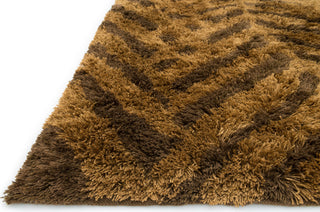 Loloi Garden Shag GN-03 Brown / Bronze Area Rug Corner Shot Feature