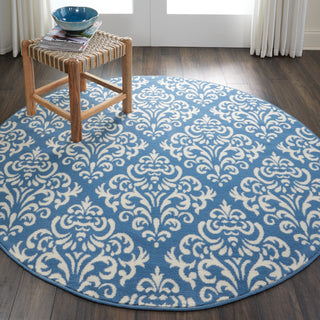 Nourison Grafix GRF06 Blue Area Rug