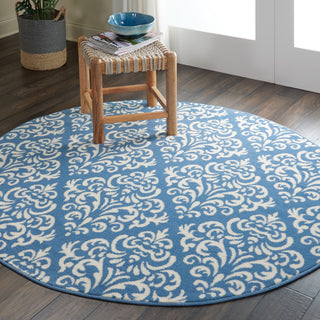 Nourison Grafix GRF06 Blue Area Rug