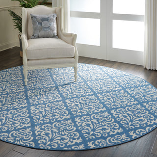 Nourison Grafix GRF06 Blue Area Rug