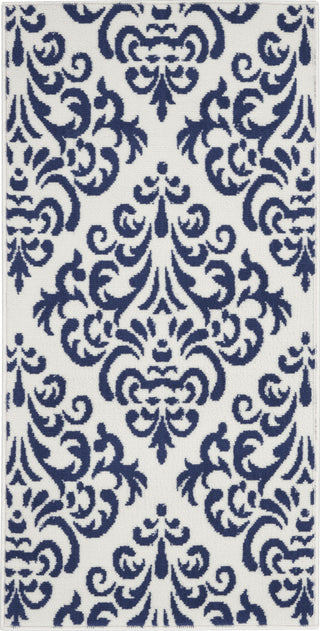 Nourison Grafix GRF06 White Blue Area Rug