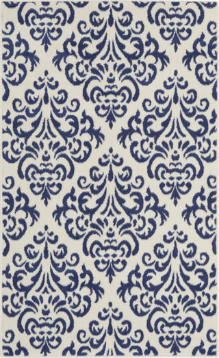 Nourison Grafix GRF06 White Blue Area Rug