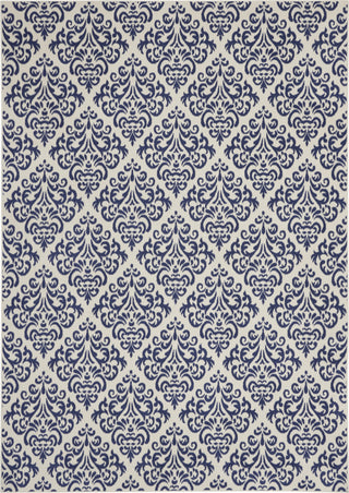 Nourison Grafix GRF06 White Blue Area Rug