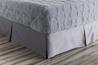 Surya Griffin GRF-1000 Gray Bedding Full Bed Skirt