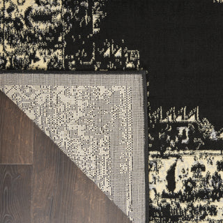 Nourison Grafix GRF14 Black Area Rug Backing