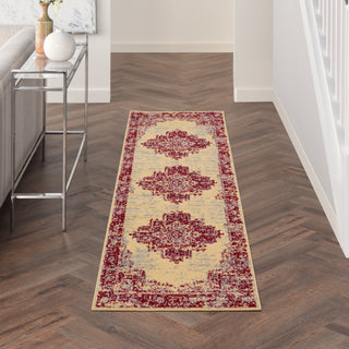 Nourison Grafix GRF14 Cream Red Area Rug Room Scene 6