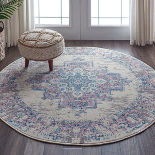 Nourison Grafix GRF14 Ivory/Pink Area Rug