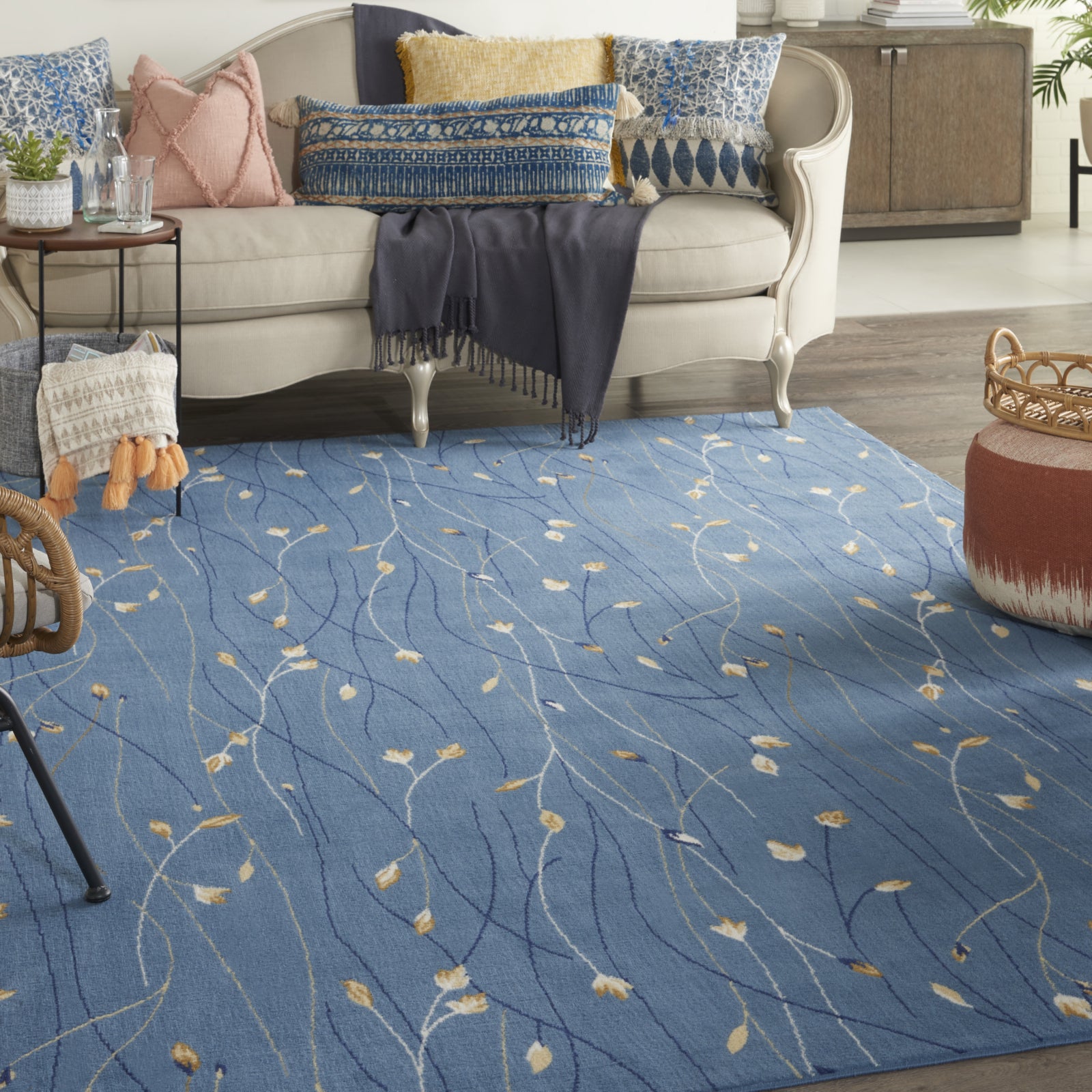 Grafix GRF15 Light Blue Area Rug by Nourison – Incredible Rugs and Decor