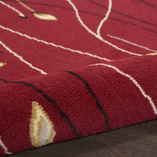 Nourison Grafix GRF15 Red Area Rug Pile