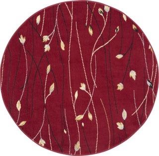 Nourison Grafix GRF15 Red Area Rug Round