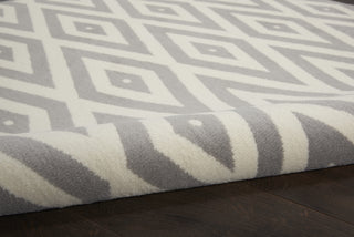 Nourison Grafix GRF18 White/Grey Area Rug