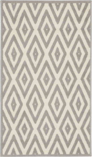 Nourison Grafix GRF18 White/Grey Area Rug