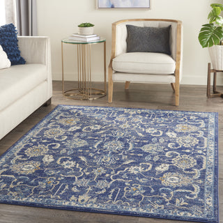 Nourison Grafix GRF24 Navy Area Rug Room Scene 2