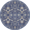 Nourison Grafix GRF24 Navy Area Rug Round