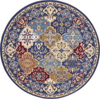 Nourison Grafix GRF31 Multicolor Area Rug Round