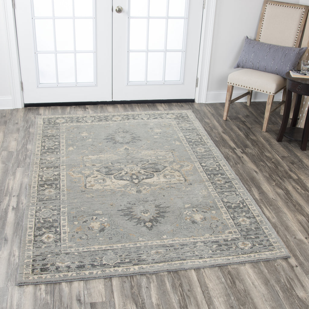 Rizzy Gossamer GS6798 Gray Area Rug Lifestyle Shot Feature