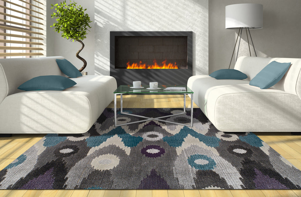Dalyn Grand Tour GT116 Graphite Area Rug Lifestyle Image Feature