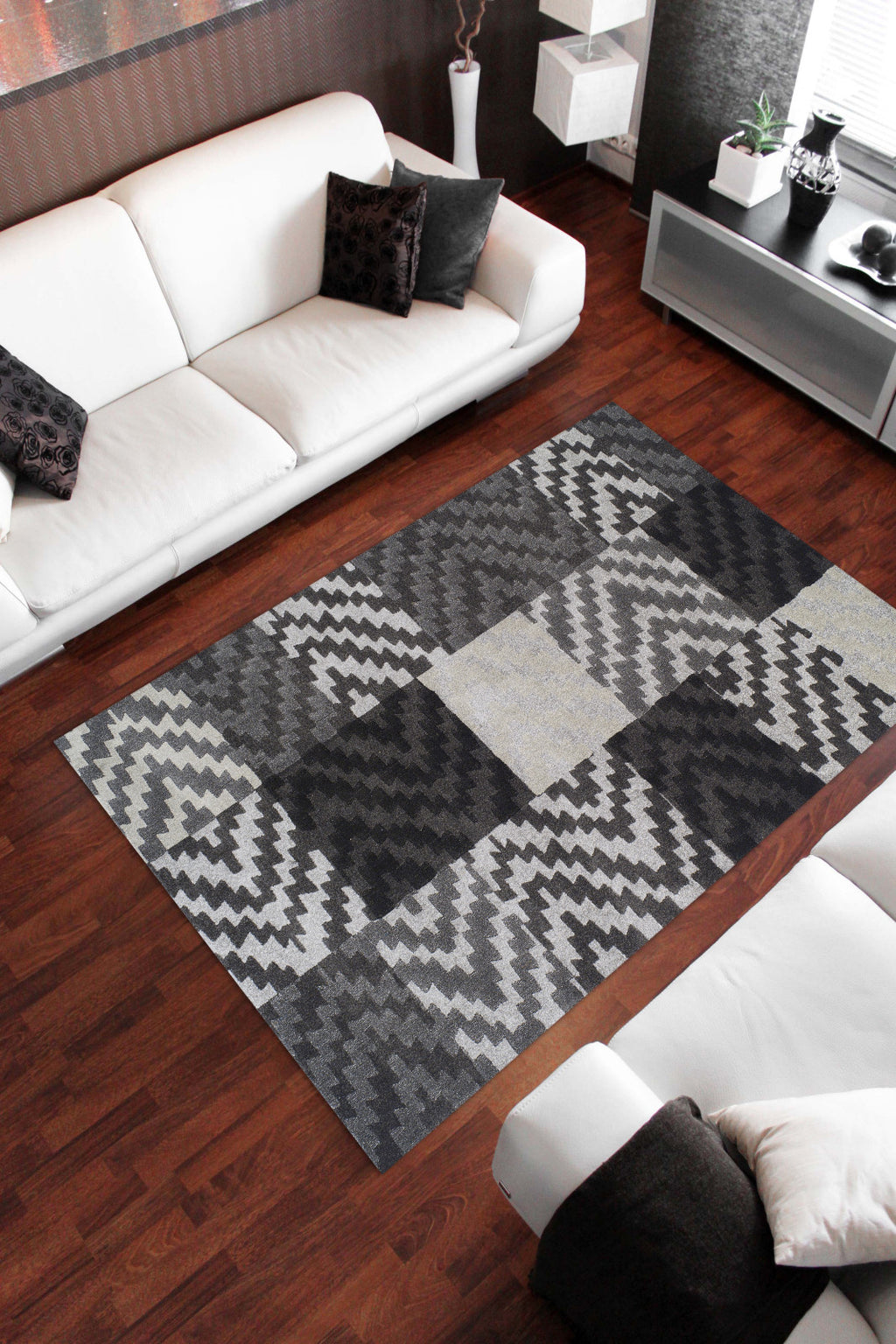 Dalyn Grand Tour GT82 Pewter Area Rug Lifestyle Image Feature
