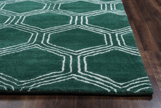 Rizzy Gillespie Avenue GV8733 green Area Rug Edge Shot Feature