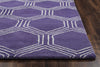 Rizzy Gillespie Avenue GV8734 Purple Area Rug Edge Shot