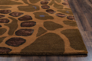 Rizzy Gillespie Avenue GV8772 camel/brown Area Rug Edge Shot Feature