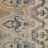 LR Resources Gypsy Bohemian Damask Cream / Gray Area Rug Detail Image