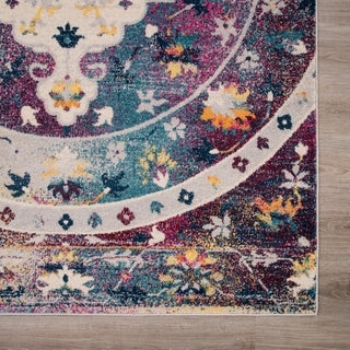 LR Resources Gypsy Floral Dream Sequence Multi Area Rug Angle Image