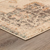 LR Resources Gypsy Bohemian Rustic Medallion Cream / Brown Area Rug Corner Image