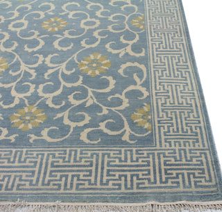 Bashian Heirloom H110-HR104 Light Blue Area Rug Alternate Shot Feature