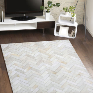 Bashian Santa Fe H112-H12 Cream Area Rug Room Scene Feature