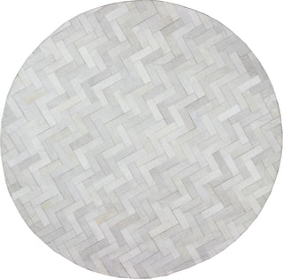 Bashian Santa Fe H112-RH12 Cream Area Rug Round