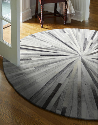 Bashian Santa Fe H112-H19 Grey Area Rug Room Scene Feature