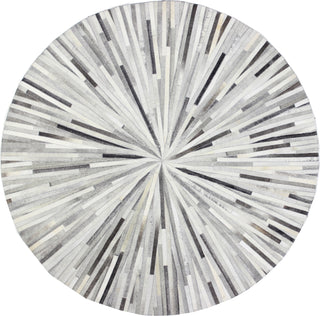 Bashian Santa Fe H112-H19 Grey Area Rug Round