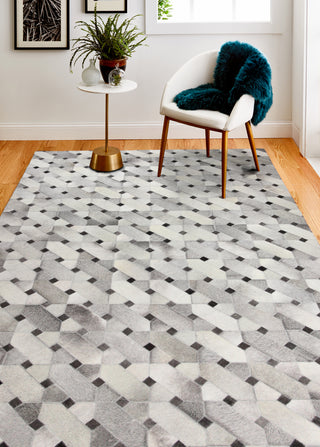 Bashian Santa Fe H112-H32 Grey Area Rug