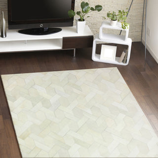 Bashian Santa Fe H112-H24 White Area Rug Room Scene Feature